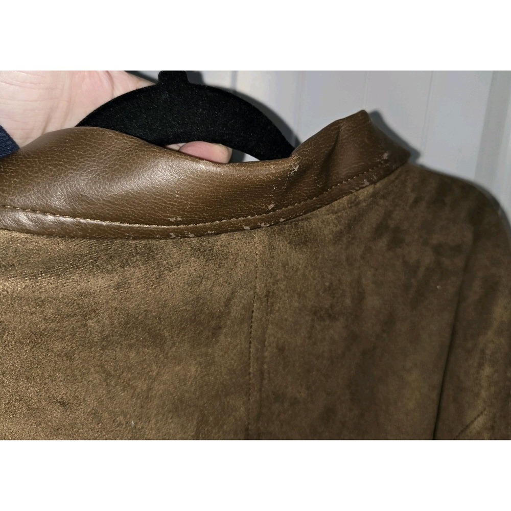 A Collezione olive/brown cropped jacket - Picture 8 of 11